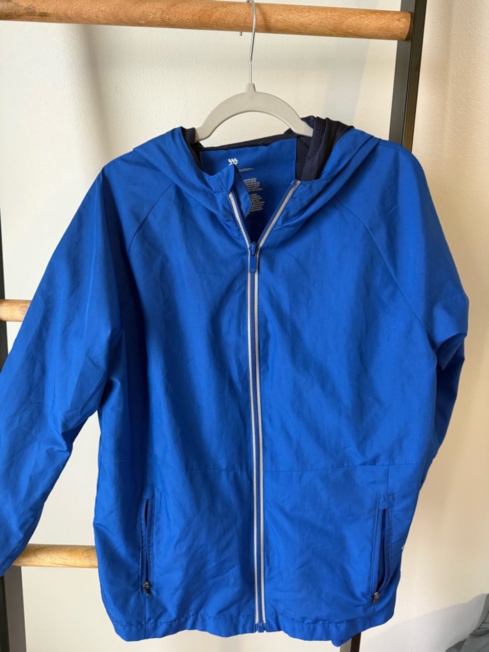 all in motion Blue Kids' Hooded Jacket